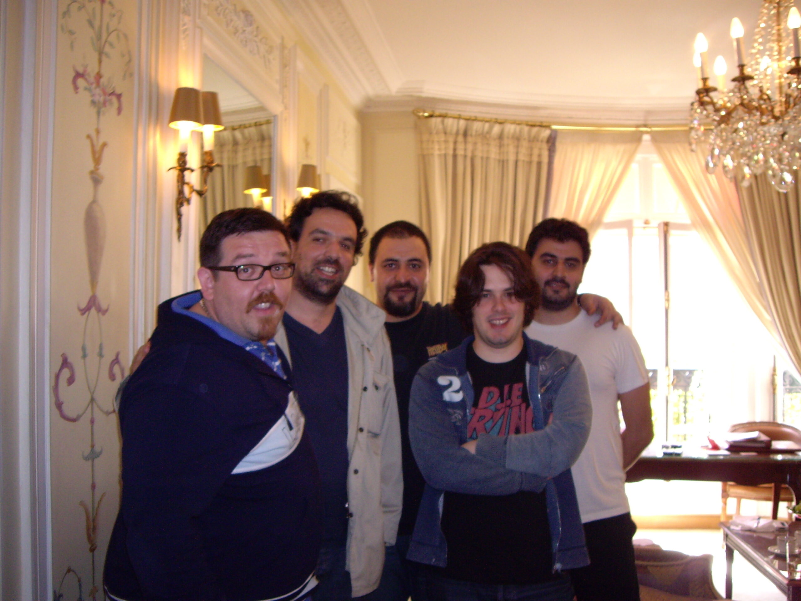 Arnaud Bordas, Rafik Djoumi, Stéphani Moïssakis, Nick Frost et Edgar Wright