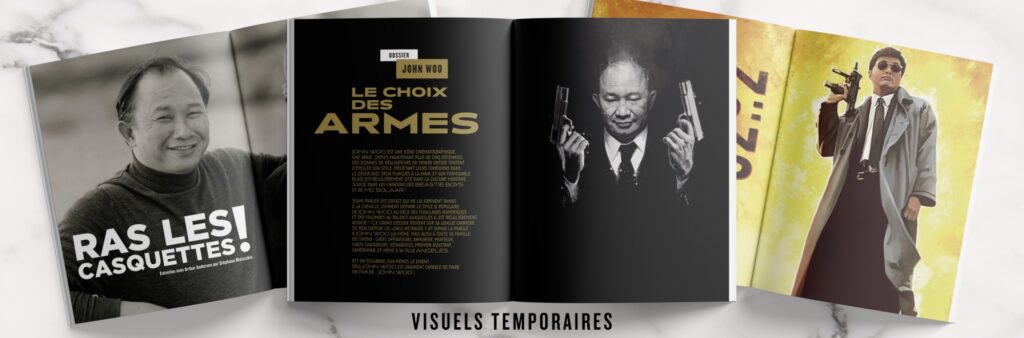 Exemples de pages du futur mag consacré à John Woo